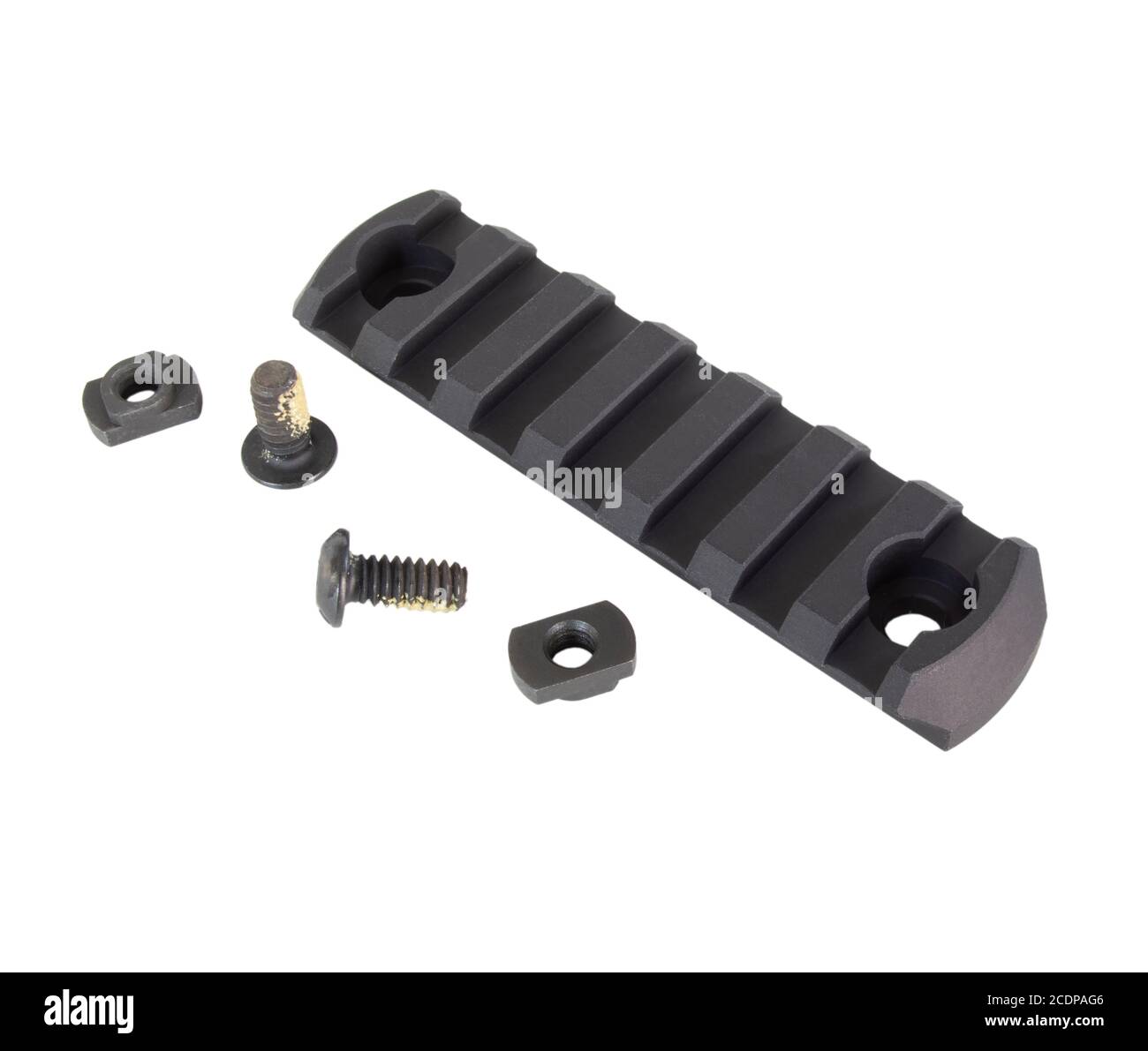 Rail for mounting gear on an AR15 or assault rifle Stock Photo Alamy