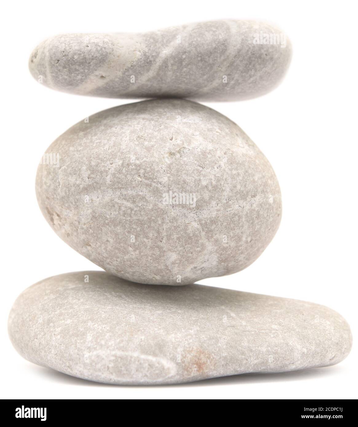 balancing stone tower Stock Photo