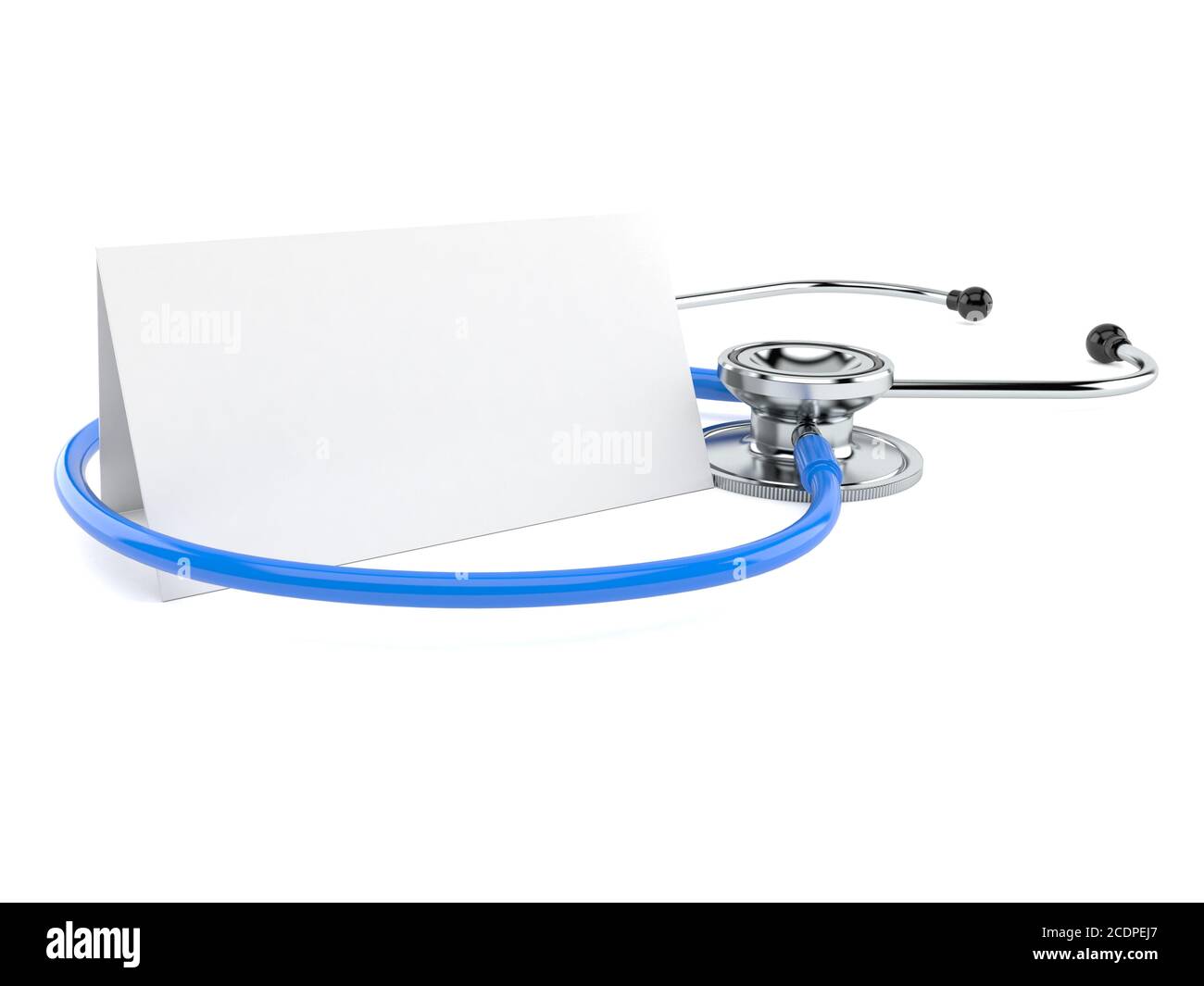 Stethoscope with blank space isolated on white background Stock Photo ...