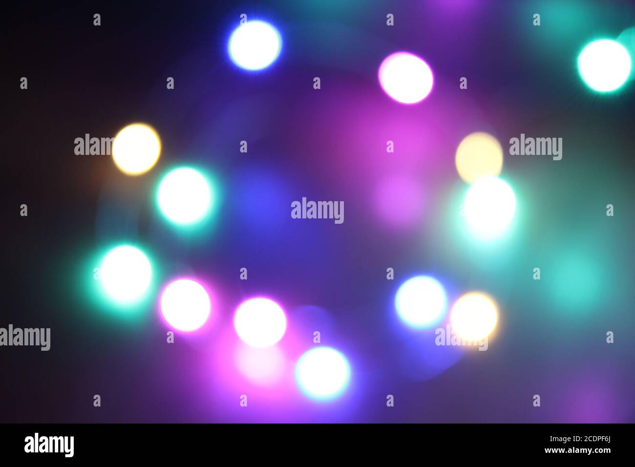 Abstract bokeh nigth background. Colorful magic lights background ...