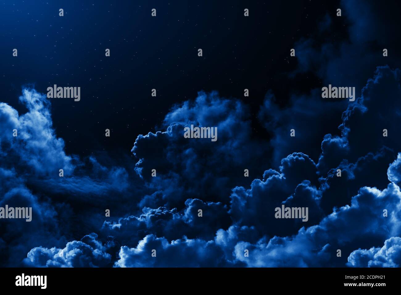 Mystical Midnight Sky With Stars Surrounded By Dramatic Clouds Dark Natural Background With Night Starry Cloudy Sky Moonlit Clouds Stock Photo Alamy