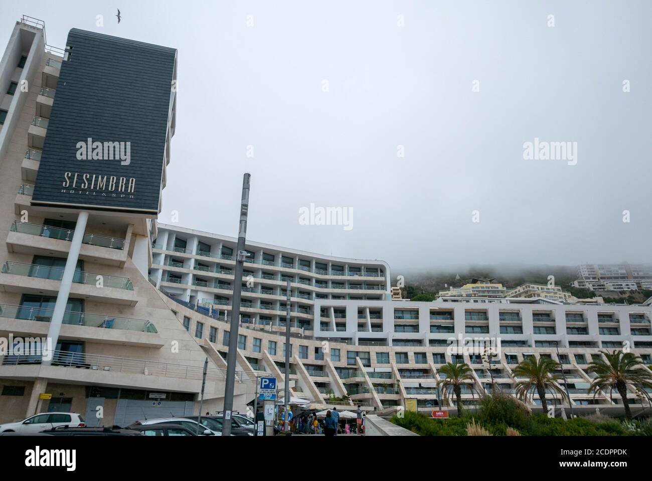 Sesimbra Hotel & Spa beachfront hotel in Sesimbra, Portugal, Europe Stock Photo