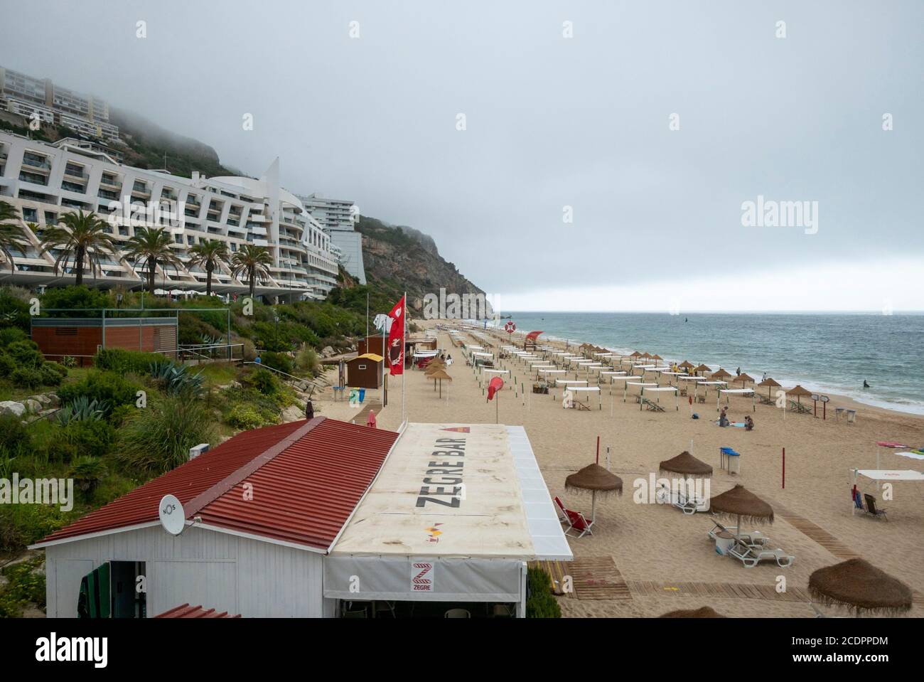 Beach California at Sesimbra, Portugal, Europe Stock Photo