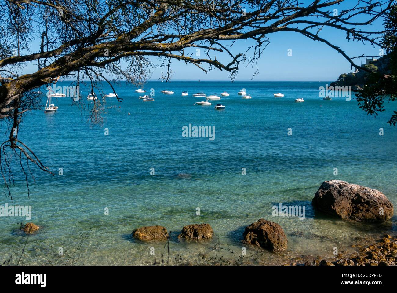 Portinho da Arrábida beach near Setúbal, Portugal, Europe Stock Photo