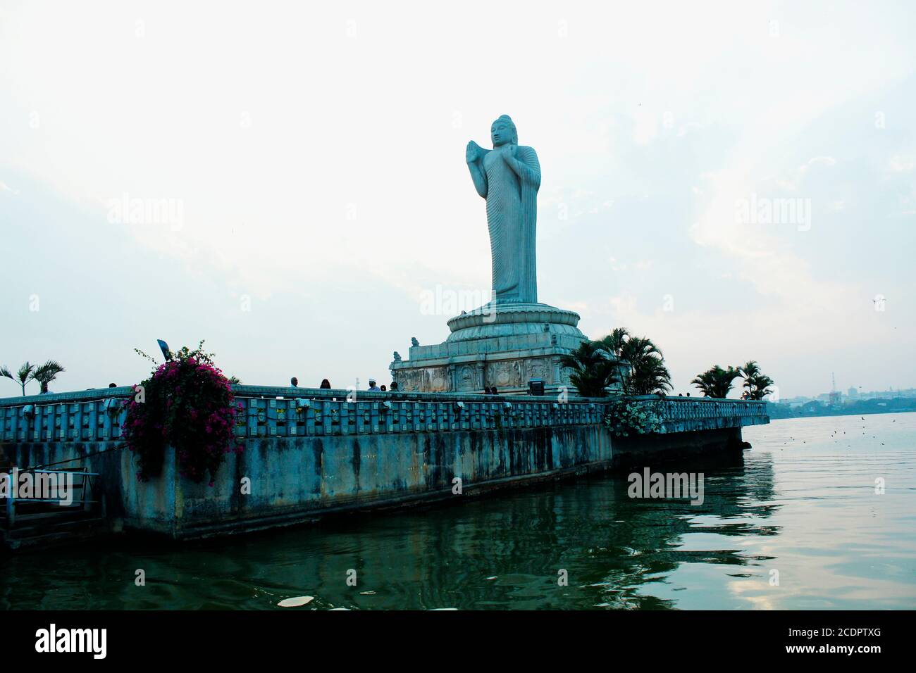 Buddha statue at Hussain Sagar lake, Hyderabad Stock Photo Alamy