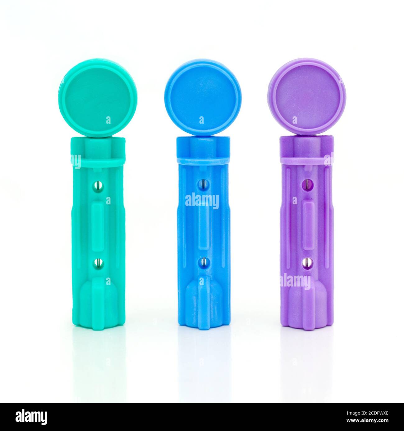 Glucose lancets for diabetic care Stock Photo Alamy