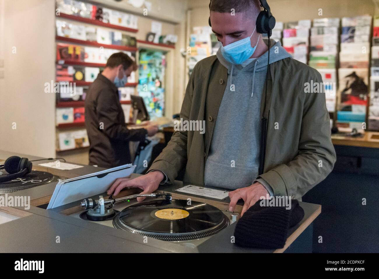 London Uk 29 August 2020 A Customer Listens To Music In Phonica Records Analogue Music Fans Have something nice to say about phonica records? alamy