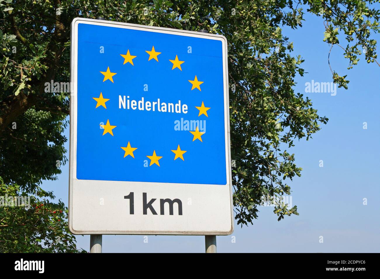 netherlands country border Stock Photo