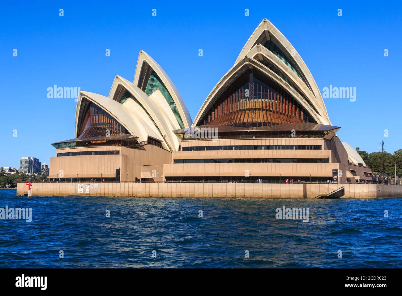 The iconic Sydney Opera House, as seen from Sydney Harbour Stock Photo