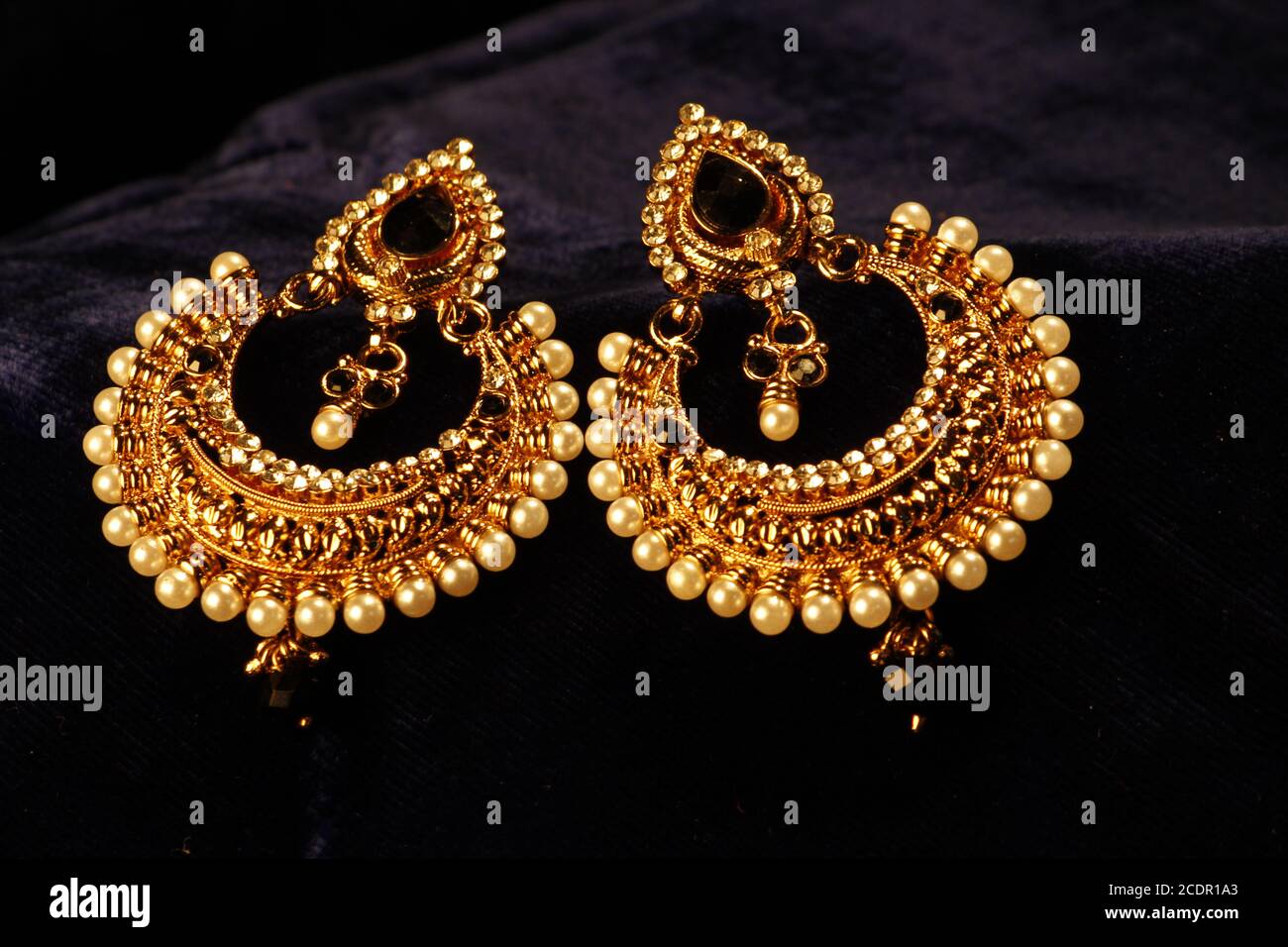 Ethnic Indian earrings Stock Photo Alamy