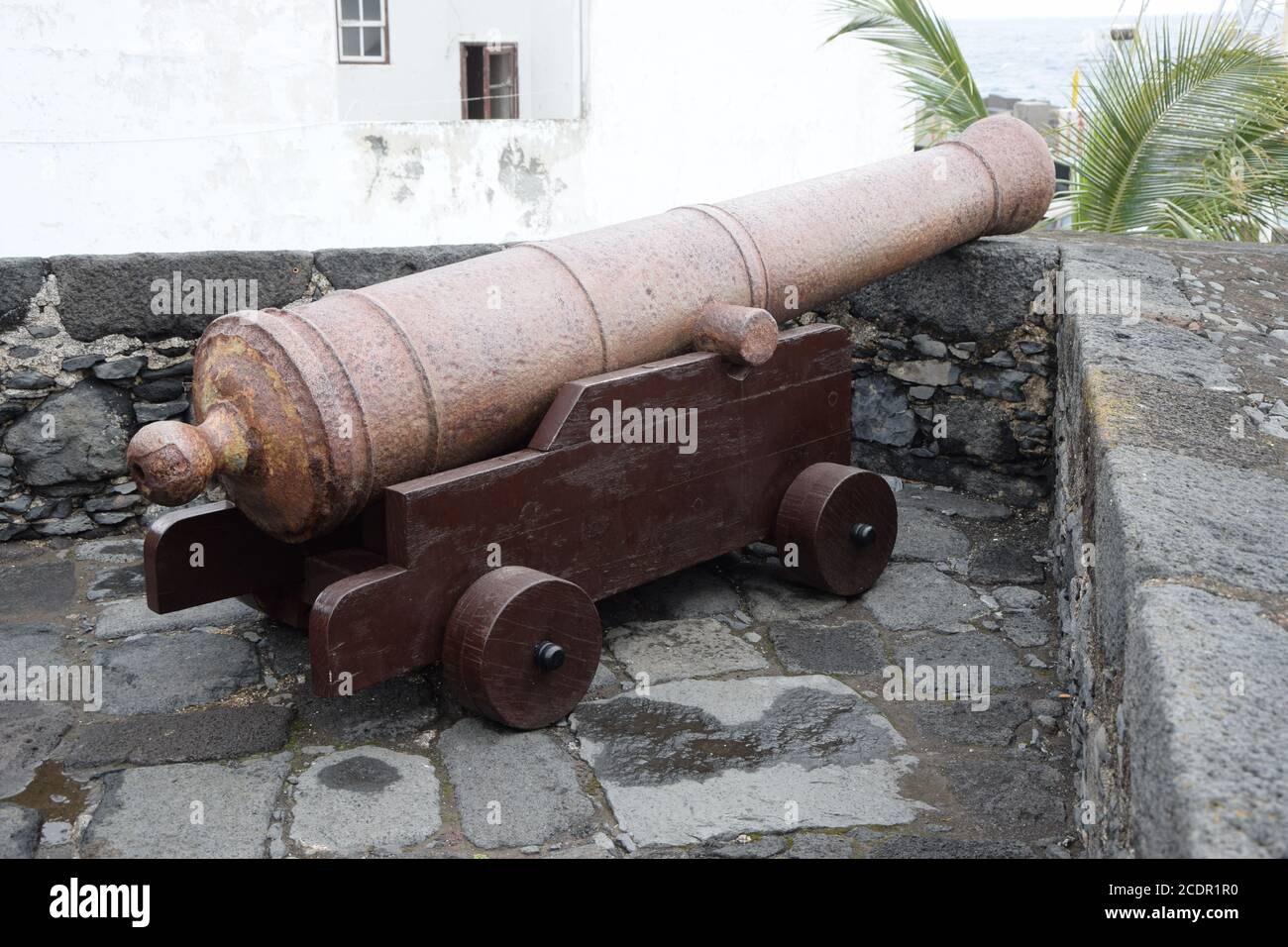 Cannon in the fort of Santa Cuz de La Palma Stock Photo