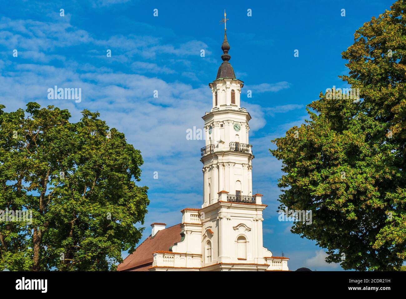 Kaunas Town Hall In Old City, Lithuania Stock Photo - Alamy