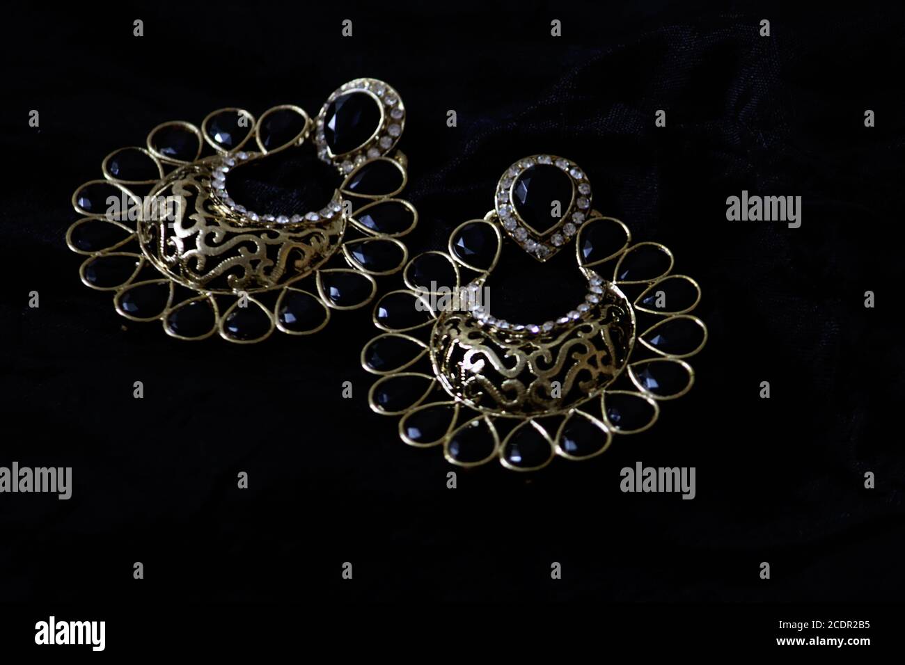 Ethnic Indian earrings Stock Photo Alamy