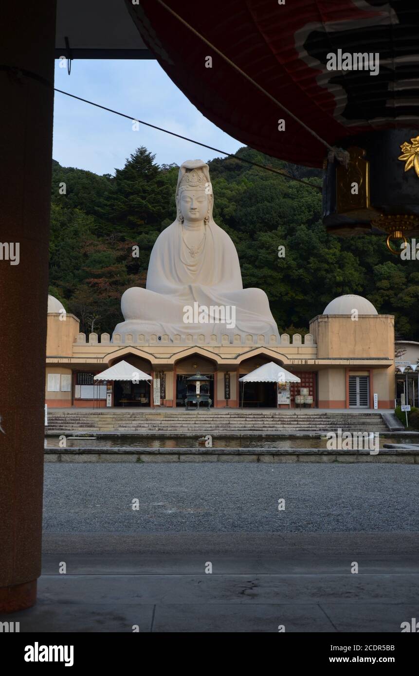 The Ryōsen-cannon (Japanese 霊山観音) at the Buddhist temple of the same name in Higashiyama,  area of Kyōto, Japan. Stock Photo