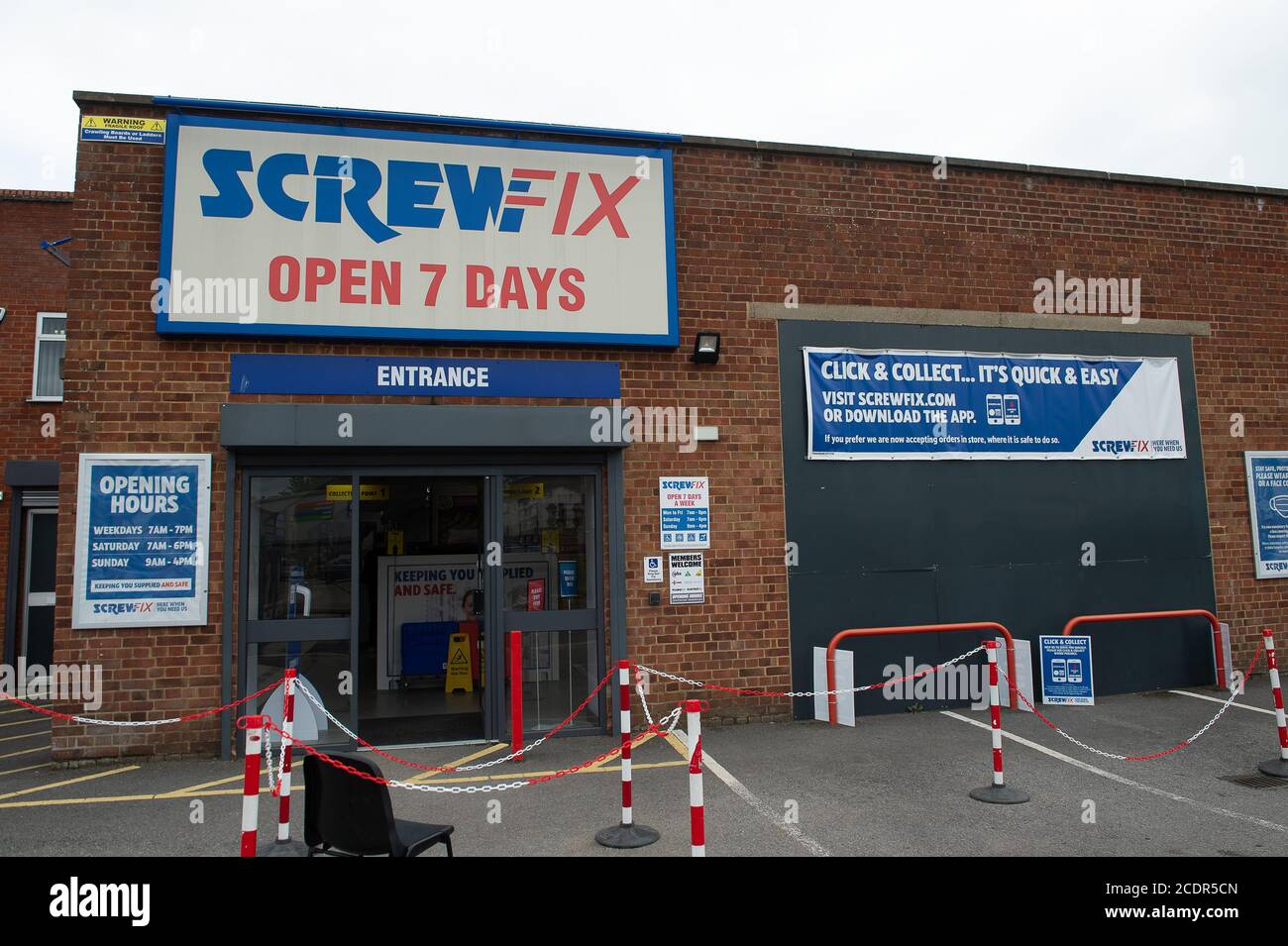 Maidenhead, Berkshire, UK. 29th August, 2020. Screw Fix have announced that they are to create 400 new jobs and open an additional 40 stores. Credit: Maureen McLean/Alamy Live News Stock Photo