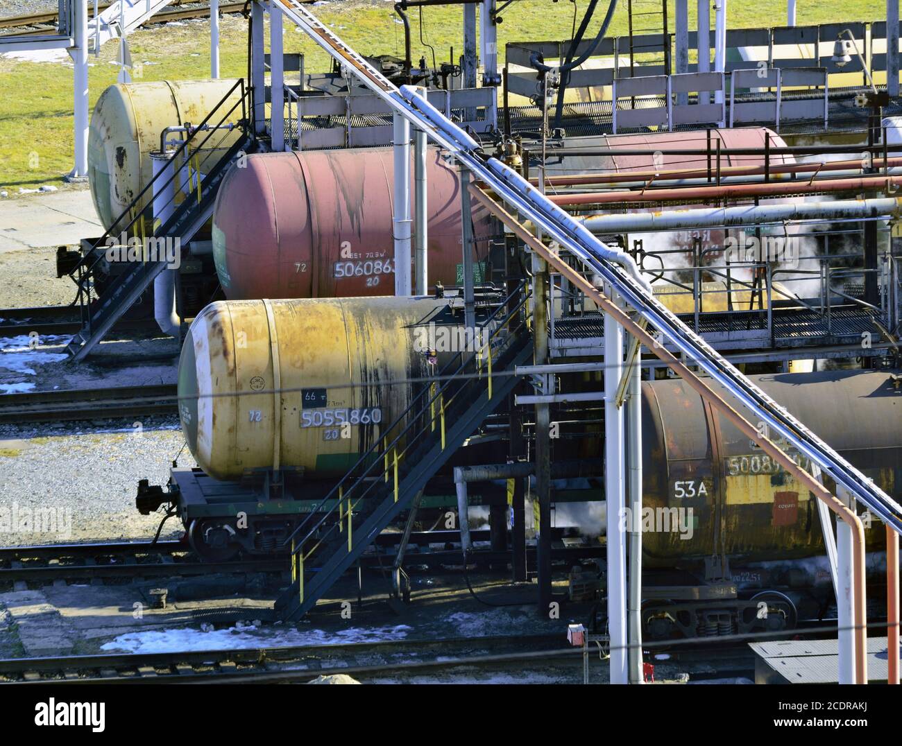 train transports tanks with oil and fuel Stock Photo Alamy