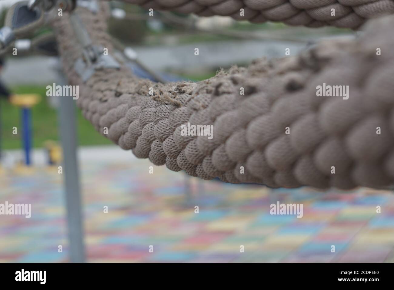 micro view on a rope Stock Photo