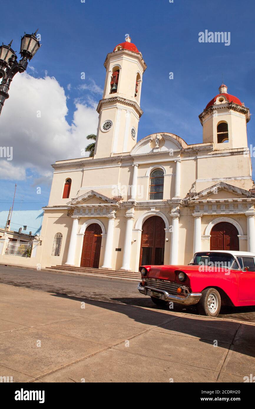 Cienfuegos, Cuba: Cathedral of Cienfuegos (UNESCO World Heritage Centre) Stock Photo
