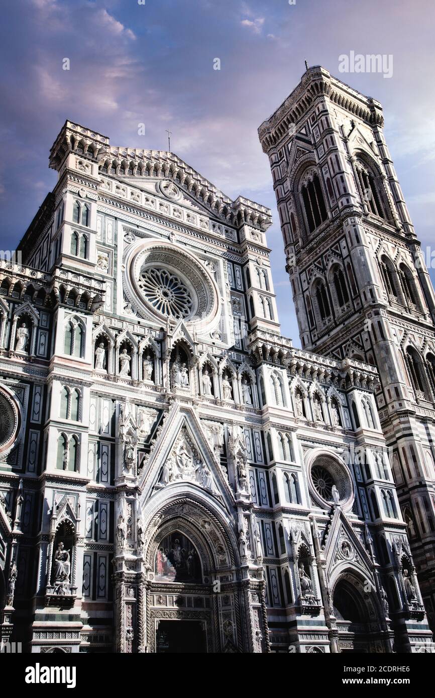 The Duomo (Basilica of Saint Mary of the Flower) in Florence, Italy. Stock Photo