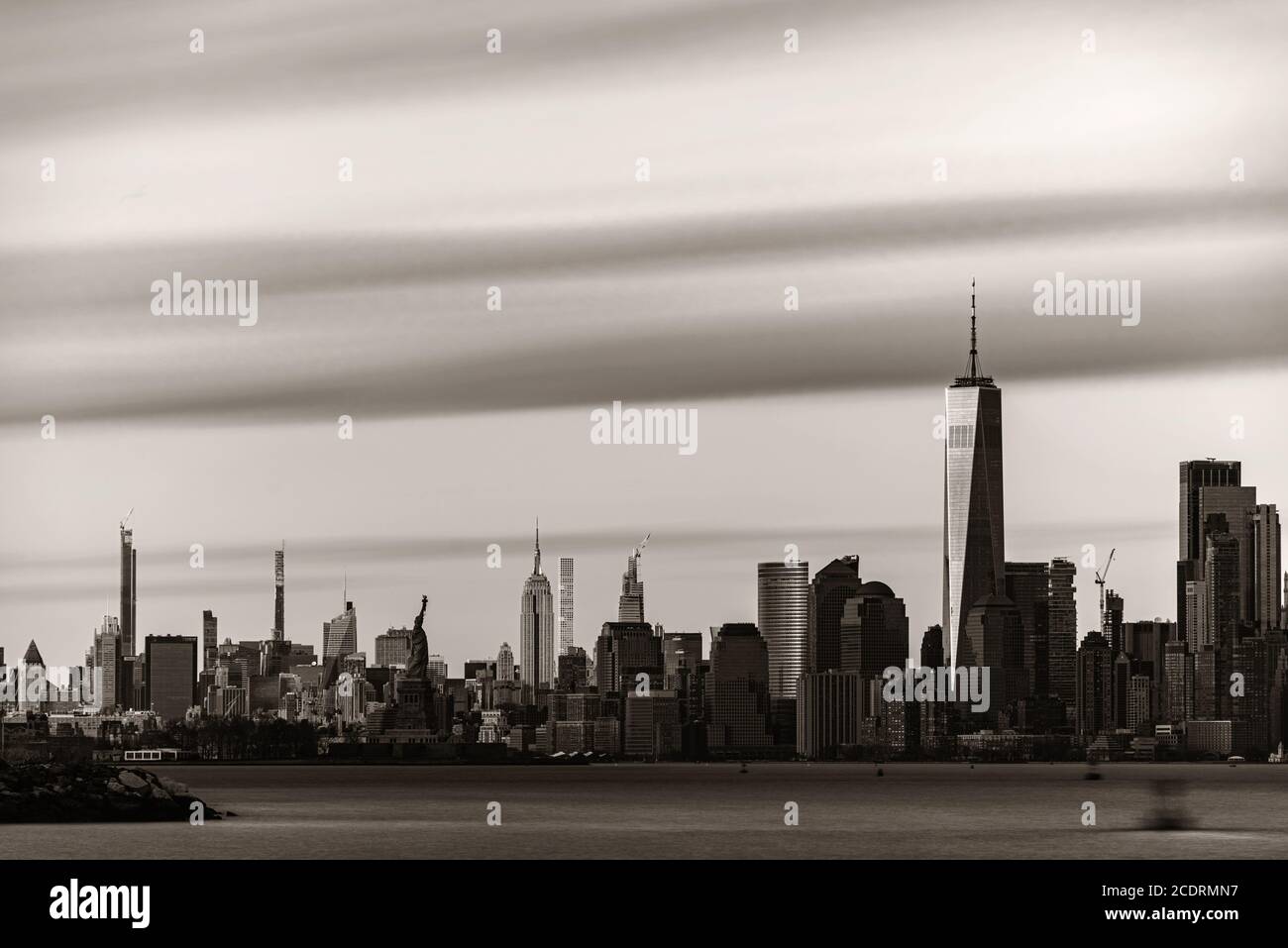 New York City downtown skyline with architecture Stock Photo