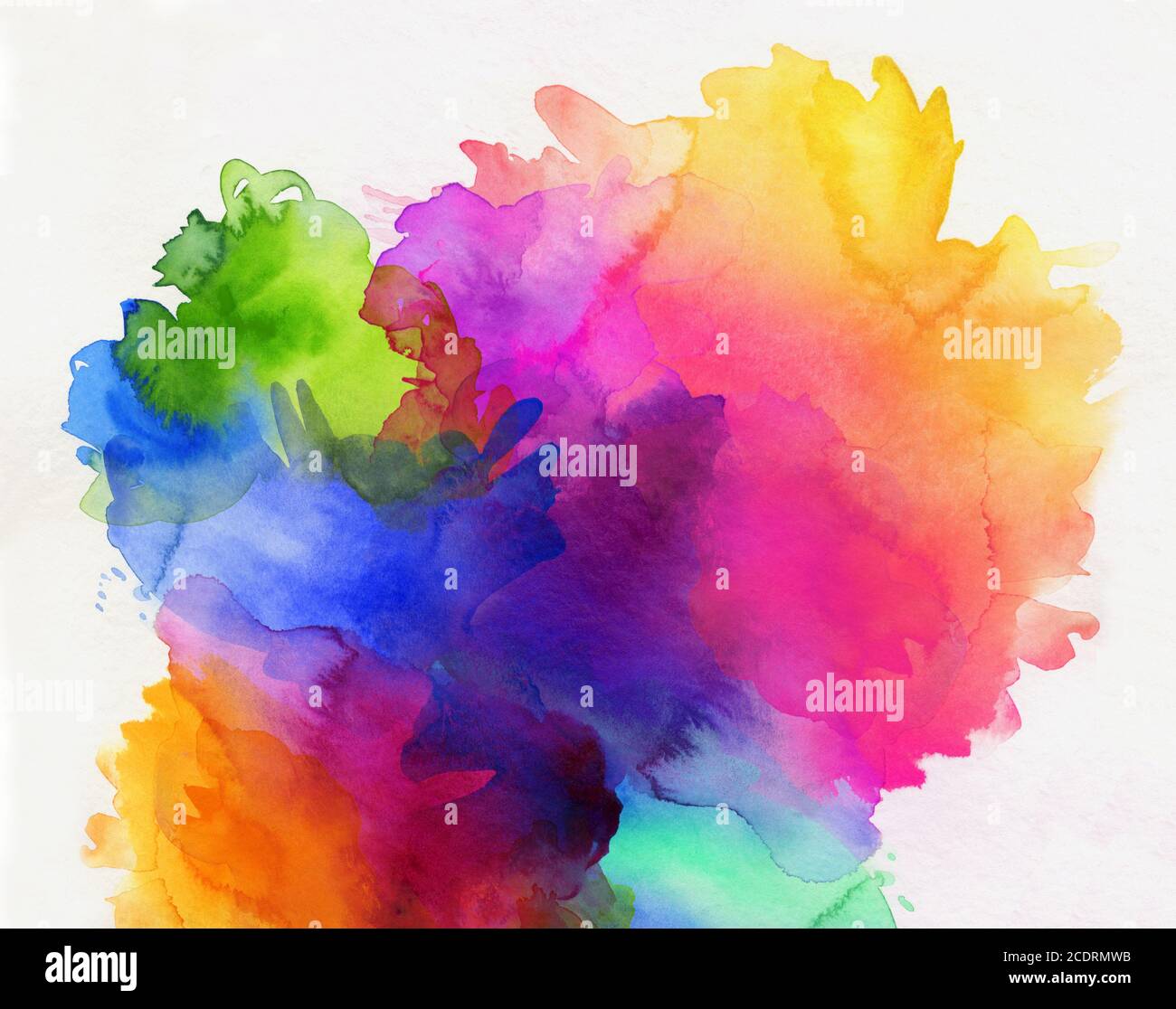 watercolor background, bright colors Stock Photo