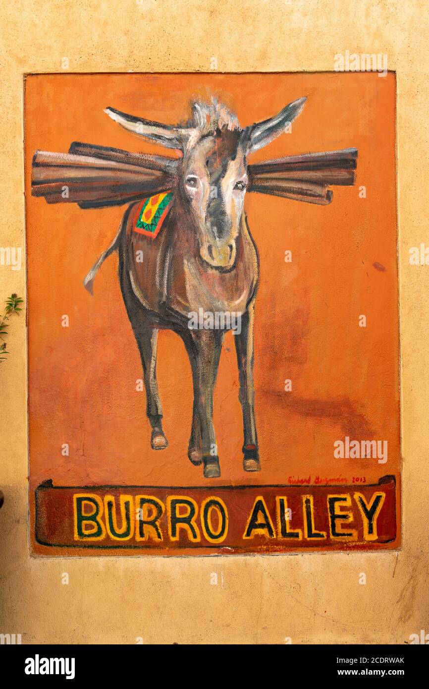 Historical Burro Alley in Santa Fe, New Mexico Stock Photo Alamy