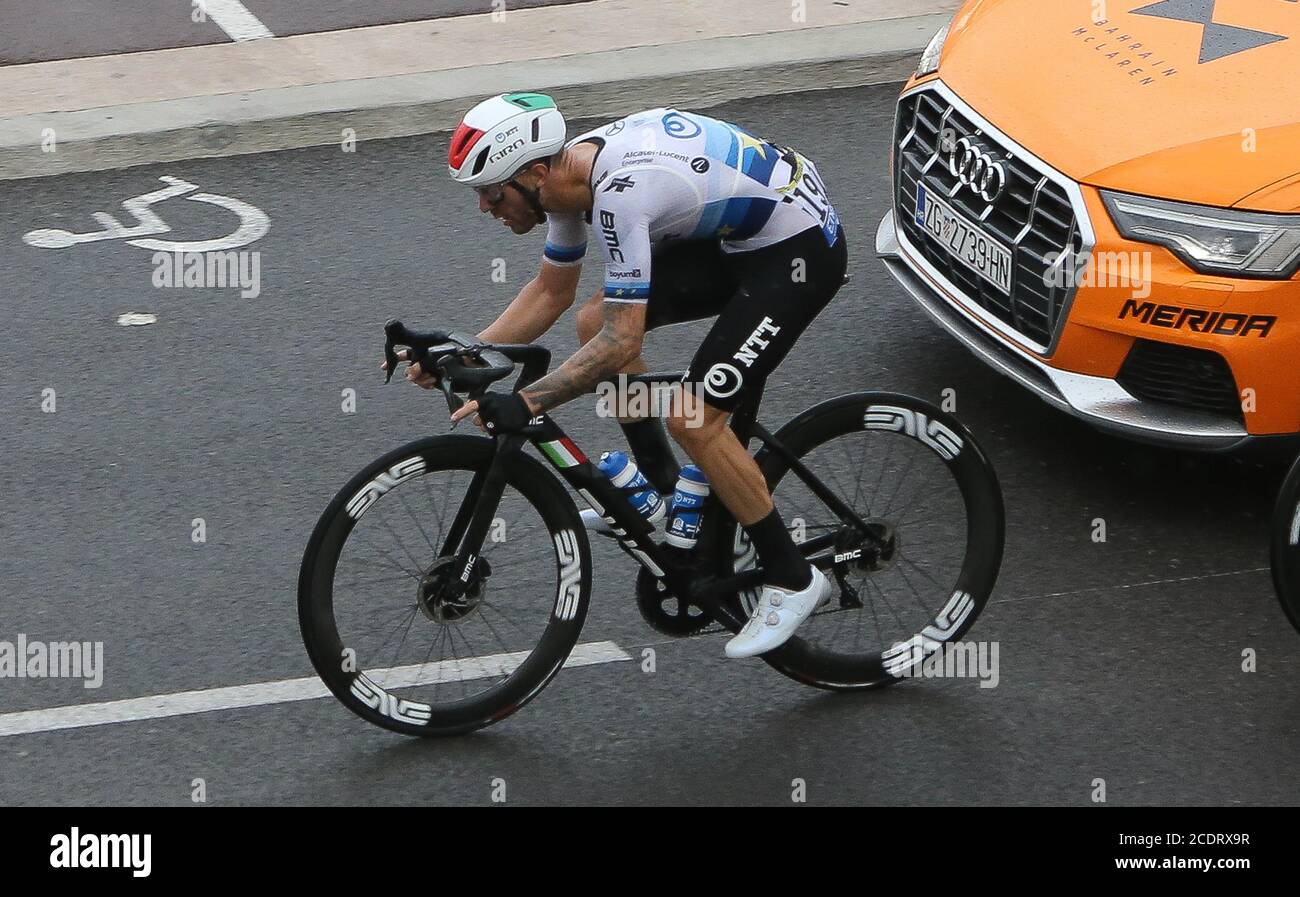 Nice France. 29th August 2020. Giacomo Nizzolo of NTT Pro Cycling during the Tour de France. in Nice France Photo Laurent Lairys D PPI Credit Laurent Lairys Agence Locevaphotos Alamy Live News