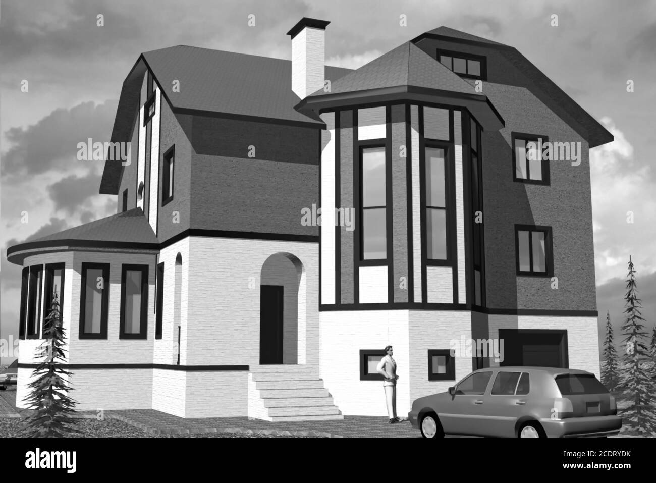 Residential house dr hi-res stock photography and images - Alamy