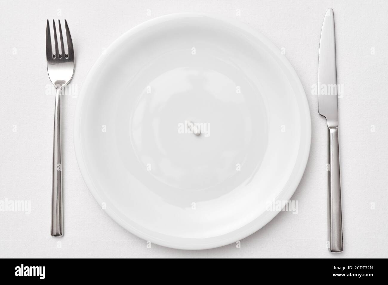 Place Setting with Capsule Stock Photo