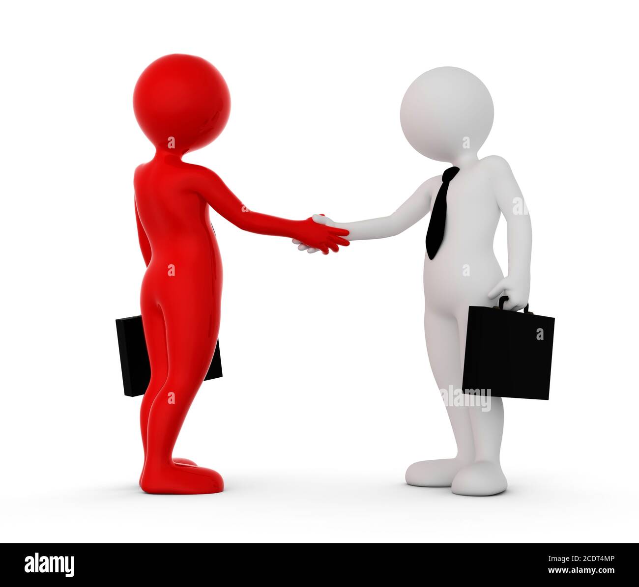 Business handshake. Ton man shaking hands. Deal, agreement, partner concept Stock Photo