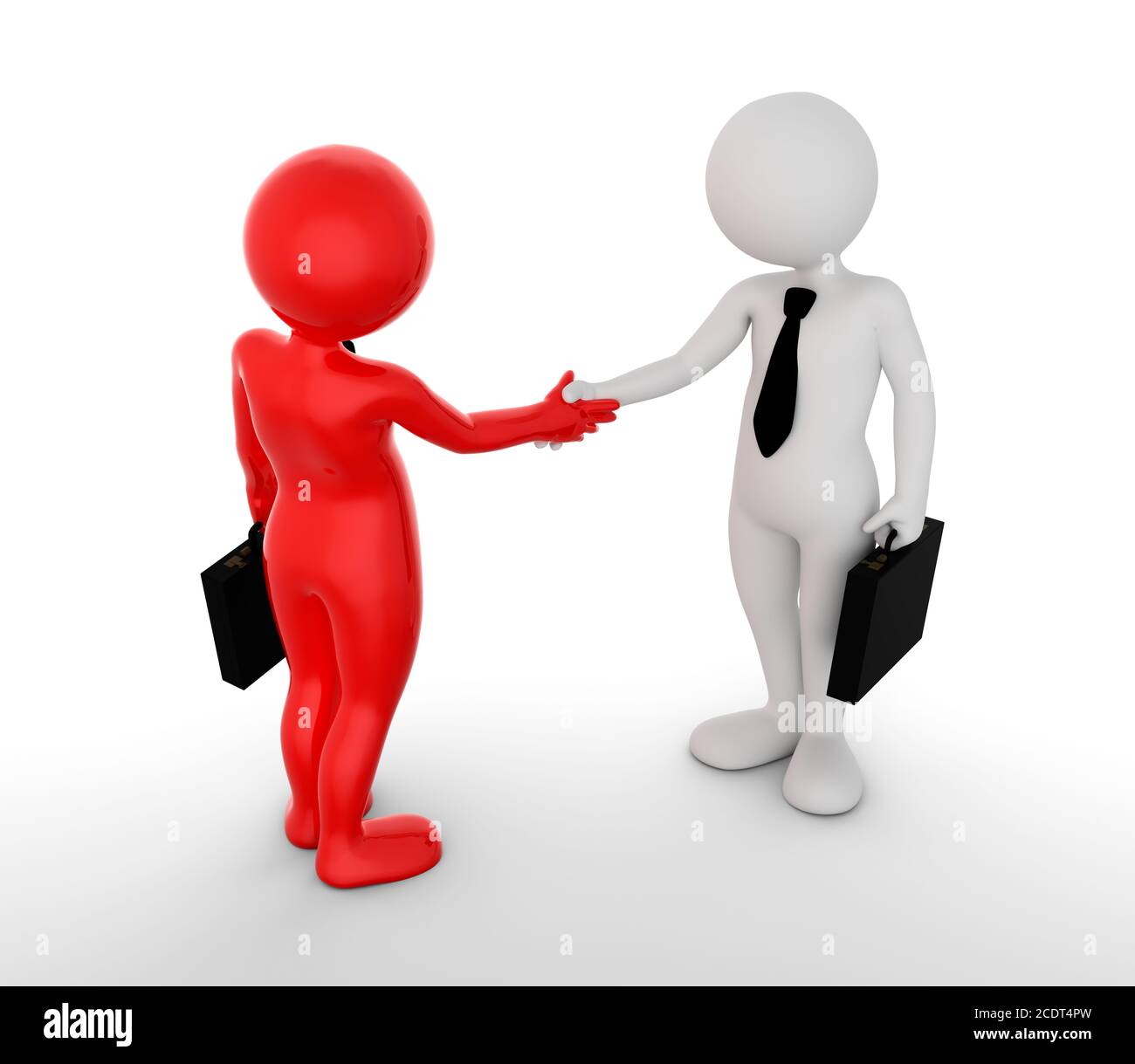 Business handshake. Ton man shaking hands. Deal, agreement, partner concept Stock Photo