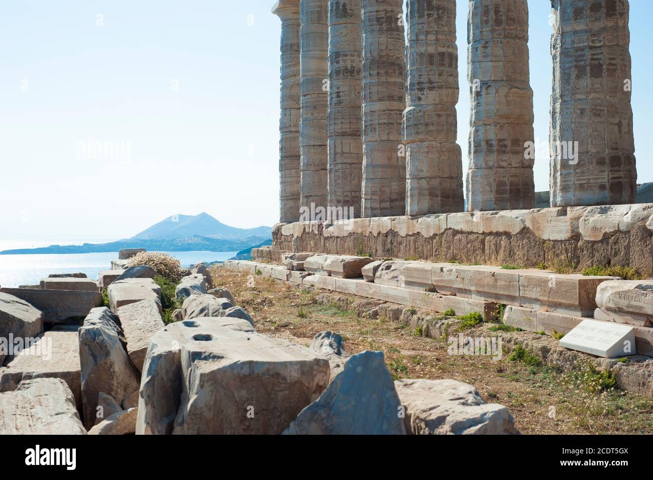 Cape Sounion Temple of Poseidon, Athens Greece Stock Photo - Alamy