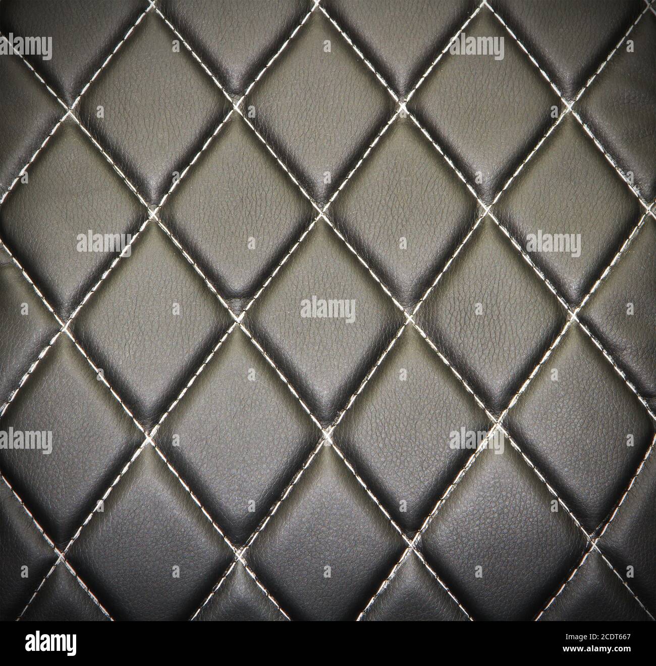 Genuine leather upholstery background for a luxury decoration in black