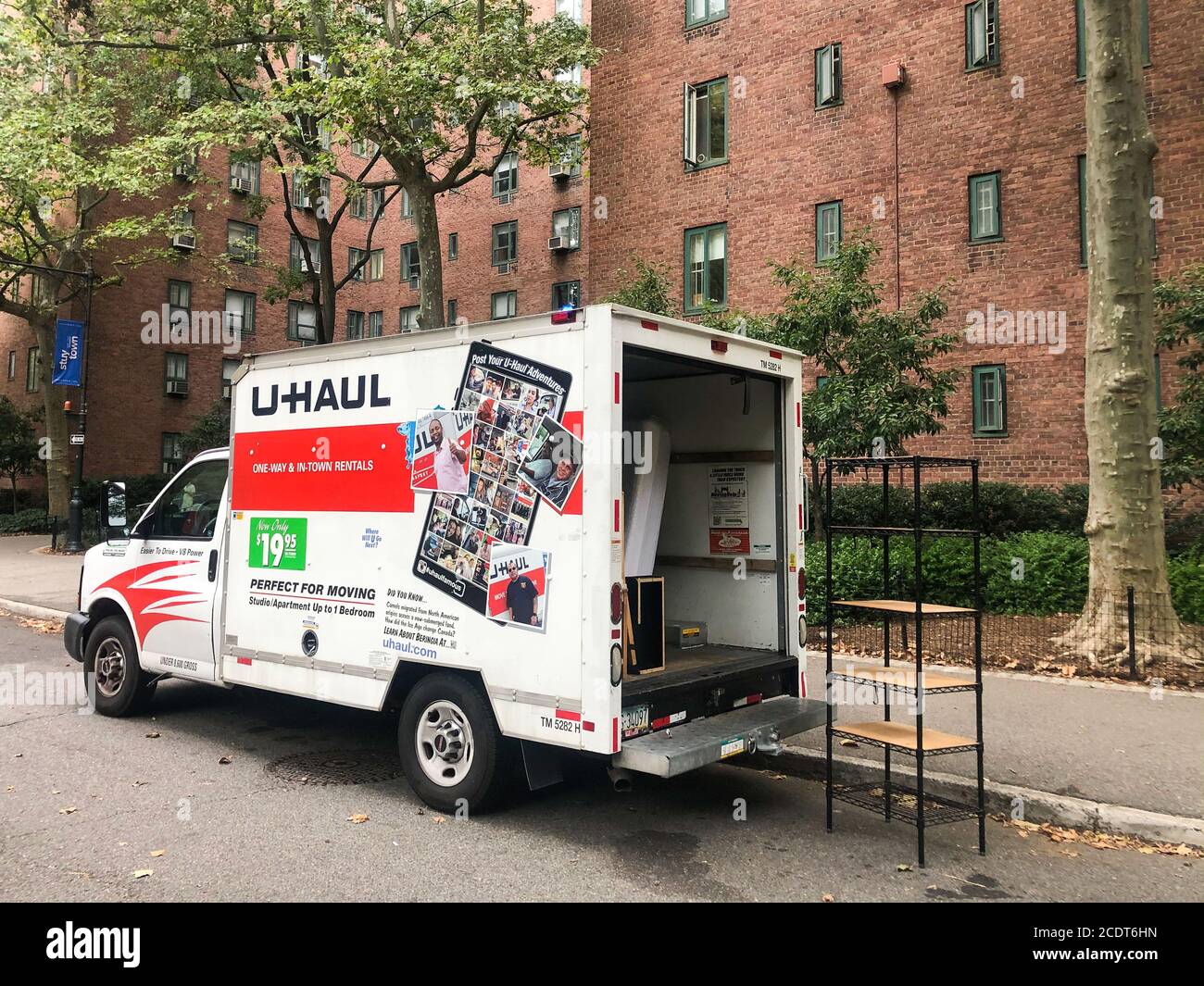 New York, United States. 29th Aug, 2020. A U-Haul truck is parked