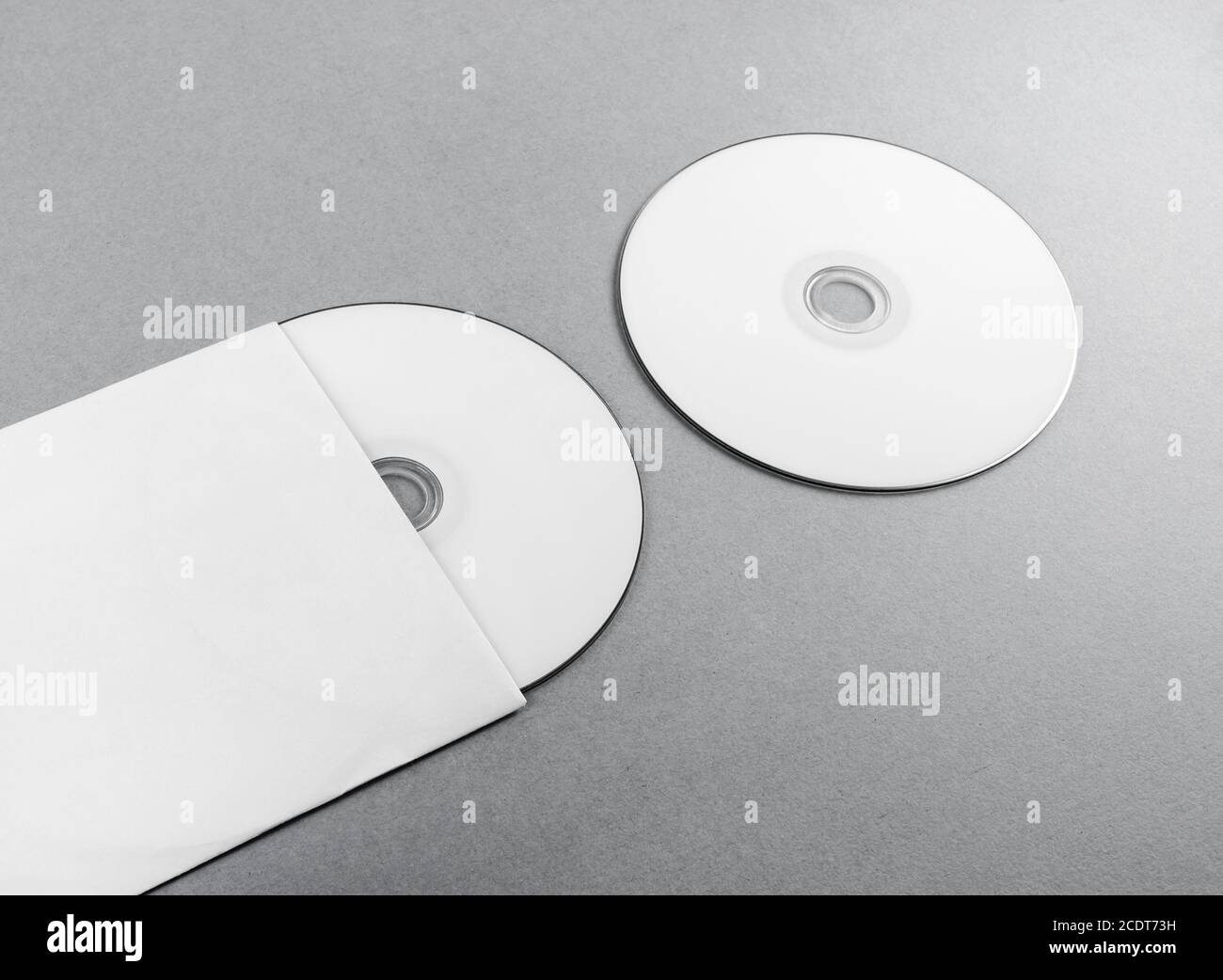 Blank compact disk Stock Photo Alamy