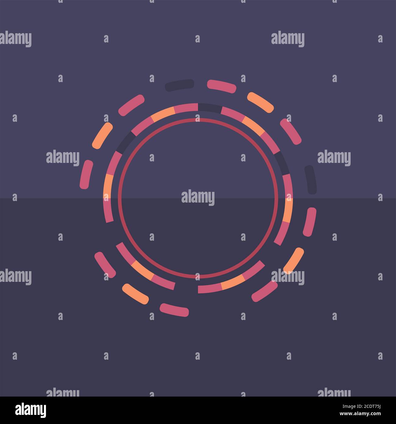 Tech Round Background Technology colorful round background. Abstract digital illustration ...