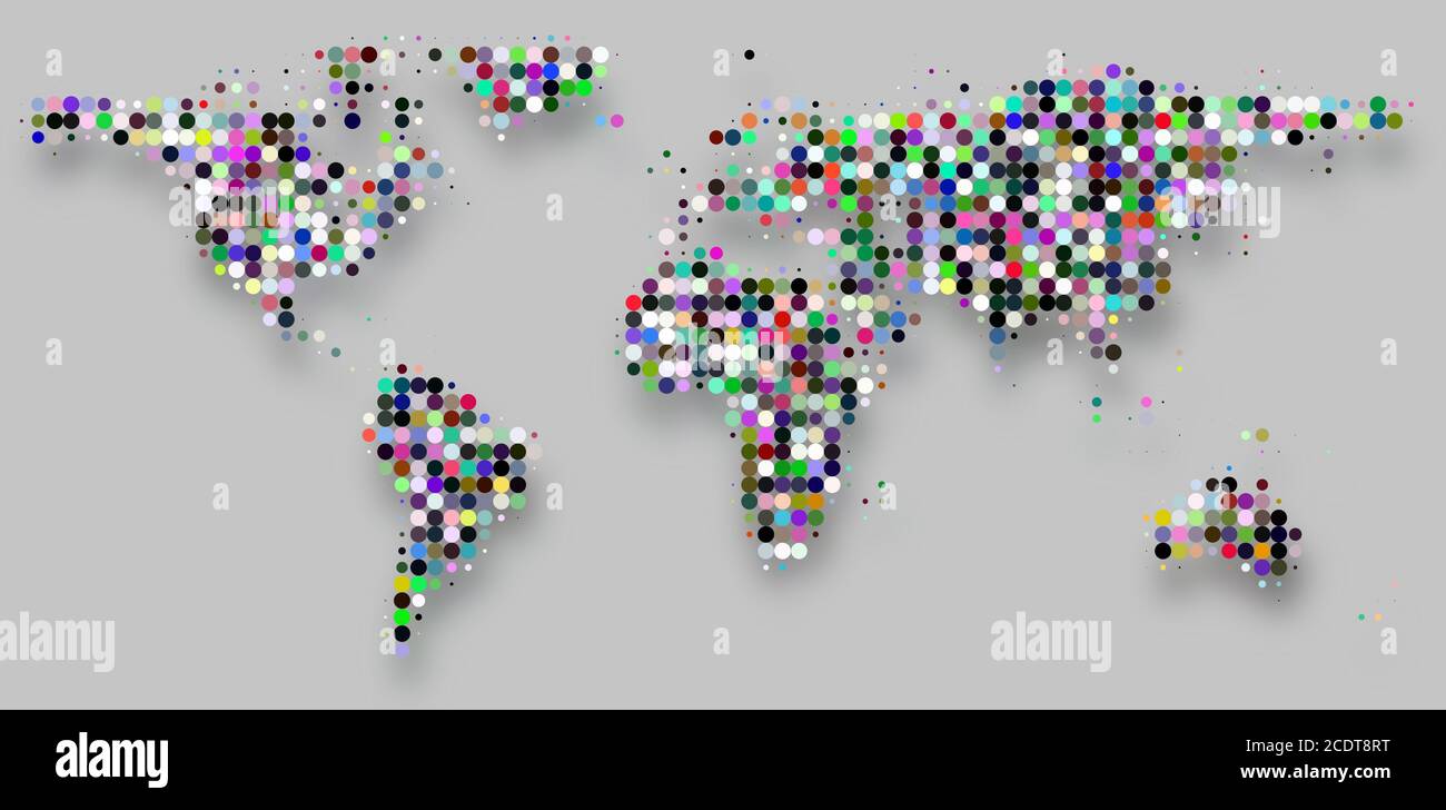 Colourful colourful map hi-res stock photography and images - Alamy