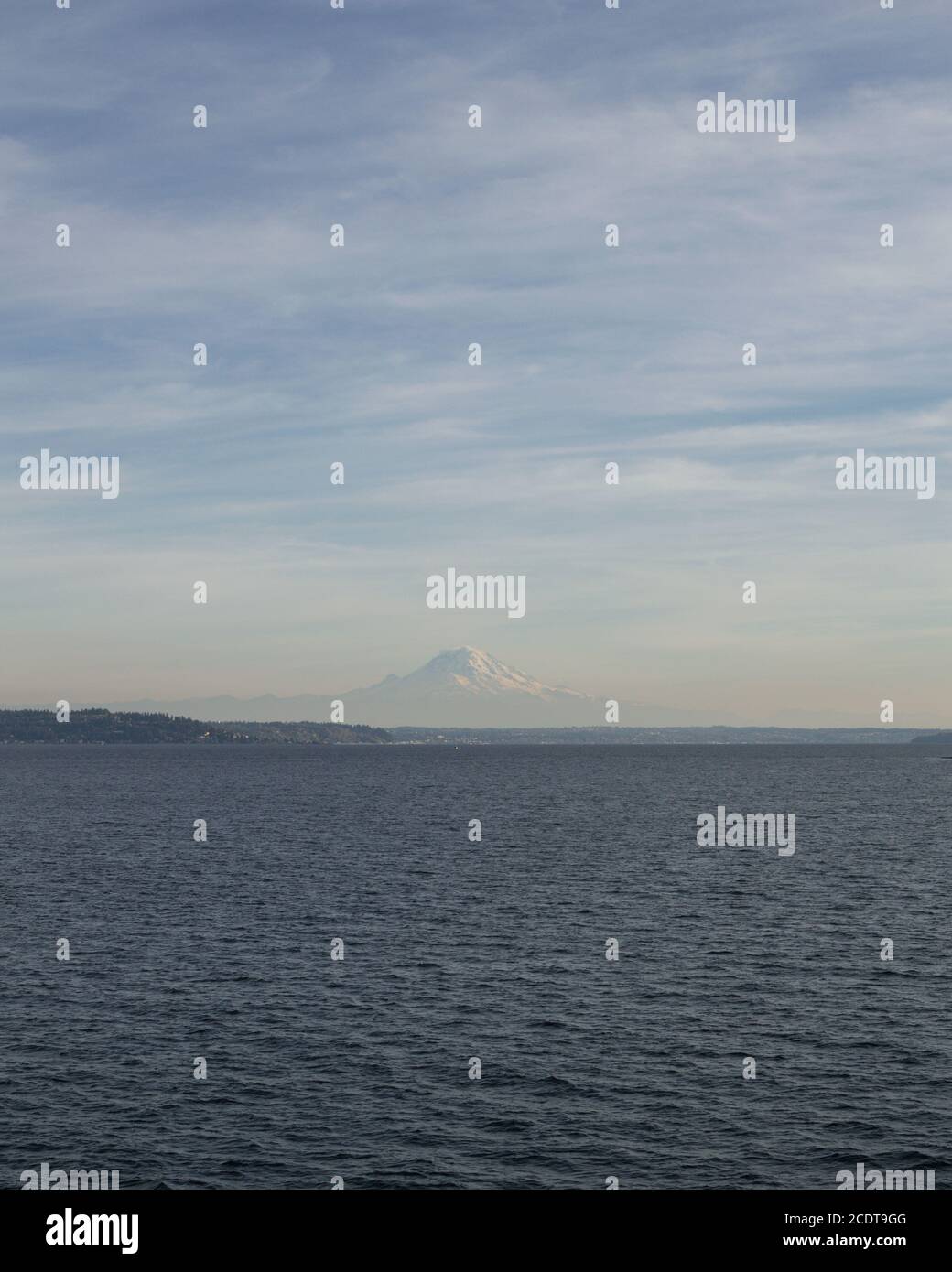 Mount Saint Helens Seen from Ferry between Seattle and Port Orchard