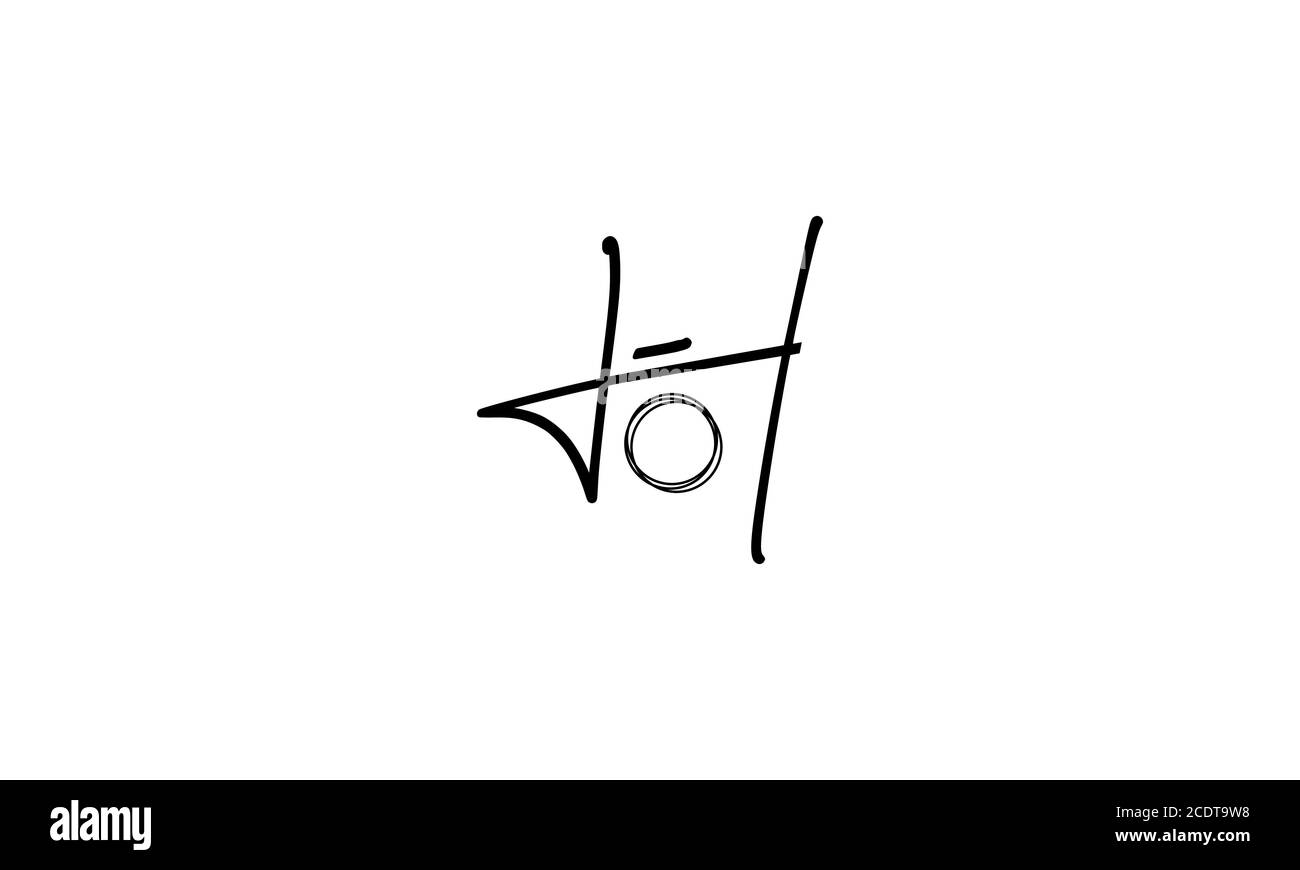 Handwritten Letter H or initial H for camera shutter photography logo