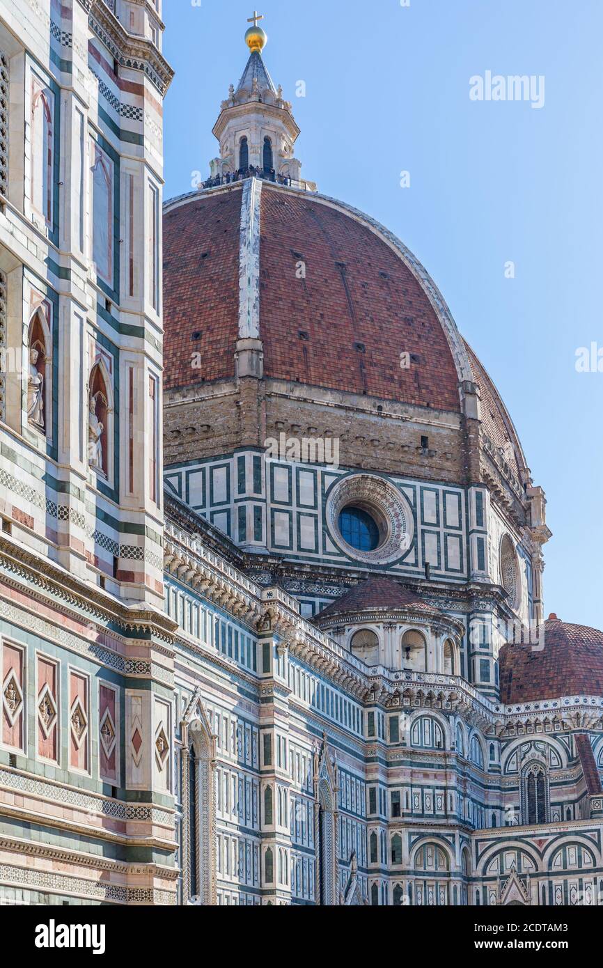 Dome of the Cattedrale di Santa Maria del Fiore in Florence Stock Photo ...