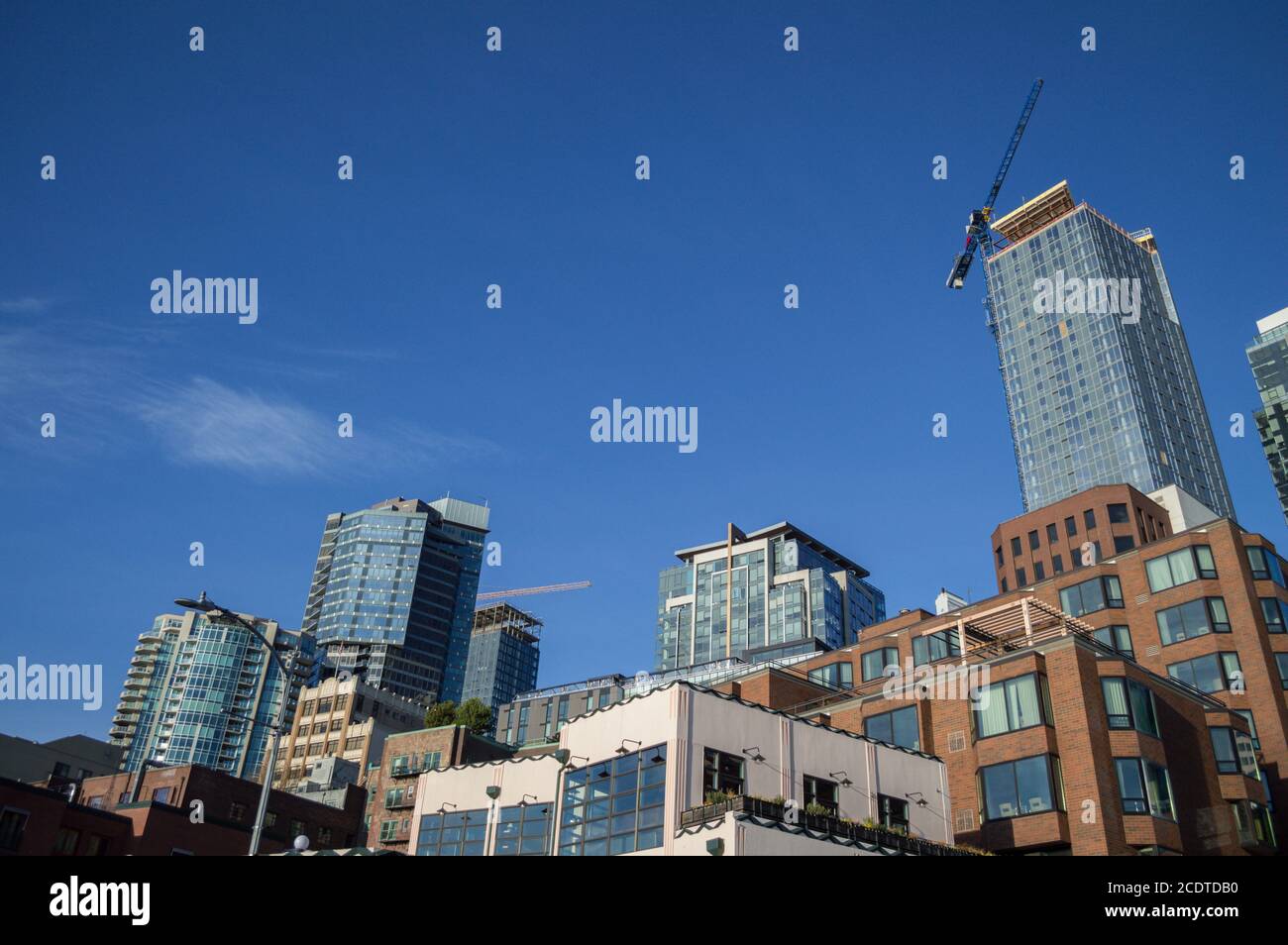 High Rises, Apartment Buildings in Downtown Seattle, Washington, USA