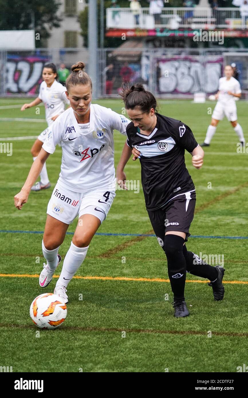 08/29/2020, Lugano, Stadio Cornaredo, AXA Super League femminile: FC Lugano  Femminile - FC Zurich Donne, allenatore Andrea Antonelli (Lugano) Credit:  SPP Sport Press Photo. /Alamy Live News Foto stock - Alamy