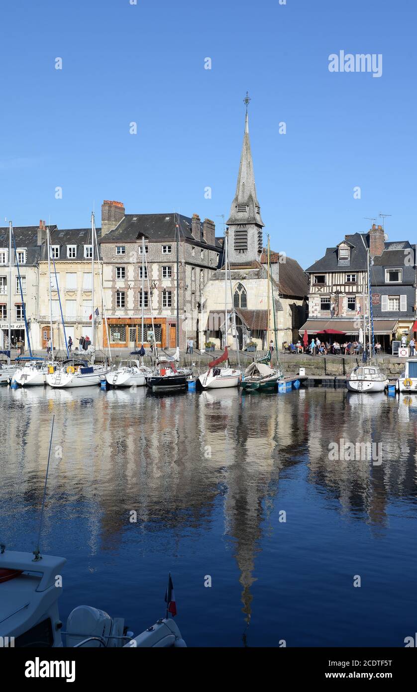 Port of Honfleur, Normandy Stock Photo - Alamy