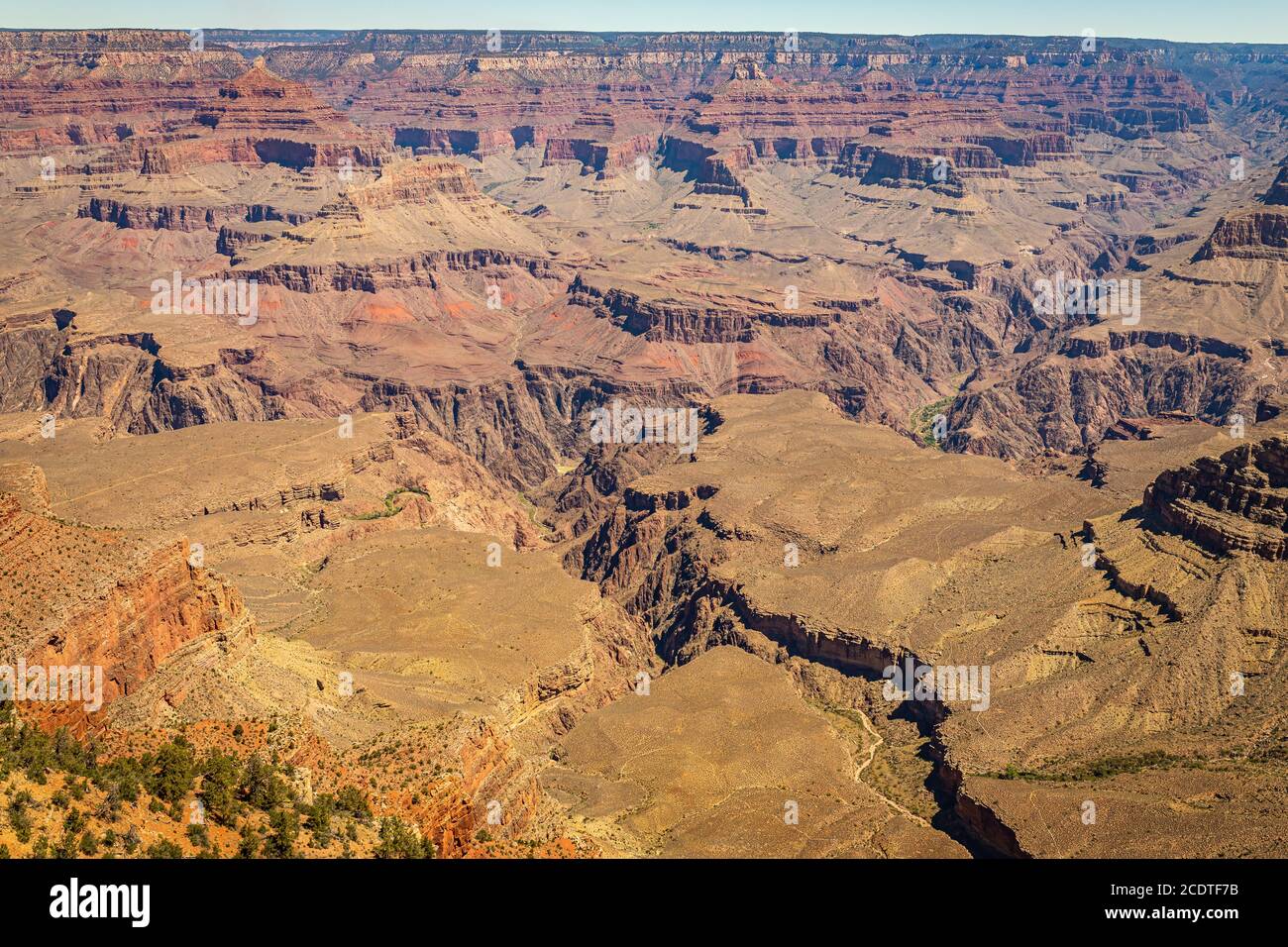 A view of the Grand Canyon in Arizona from Mather Point on the South ...