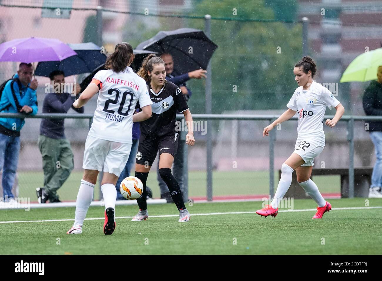 Lugano, Switzerland. 06th Mar, 2021. Riana Fischer (#14 FC Zuerich) during  the Axa Womens Super League match between FC Lugano and FC Zuerich at  Cornaredo Stadium in Lugano, Switzerland Credit: SPP Sport