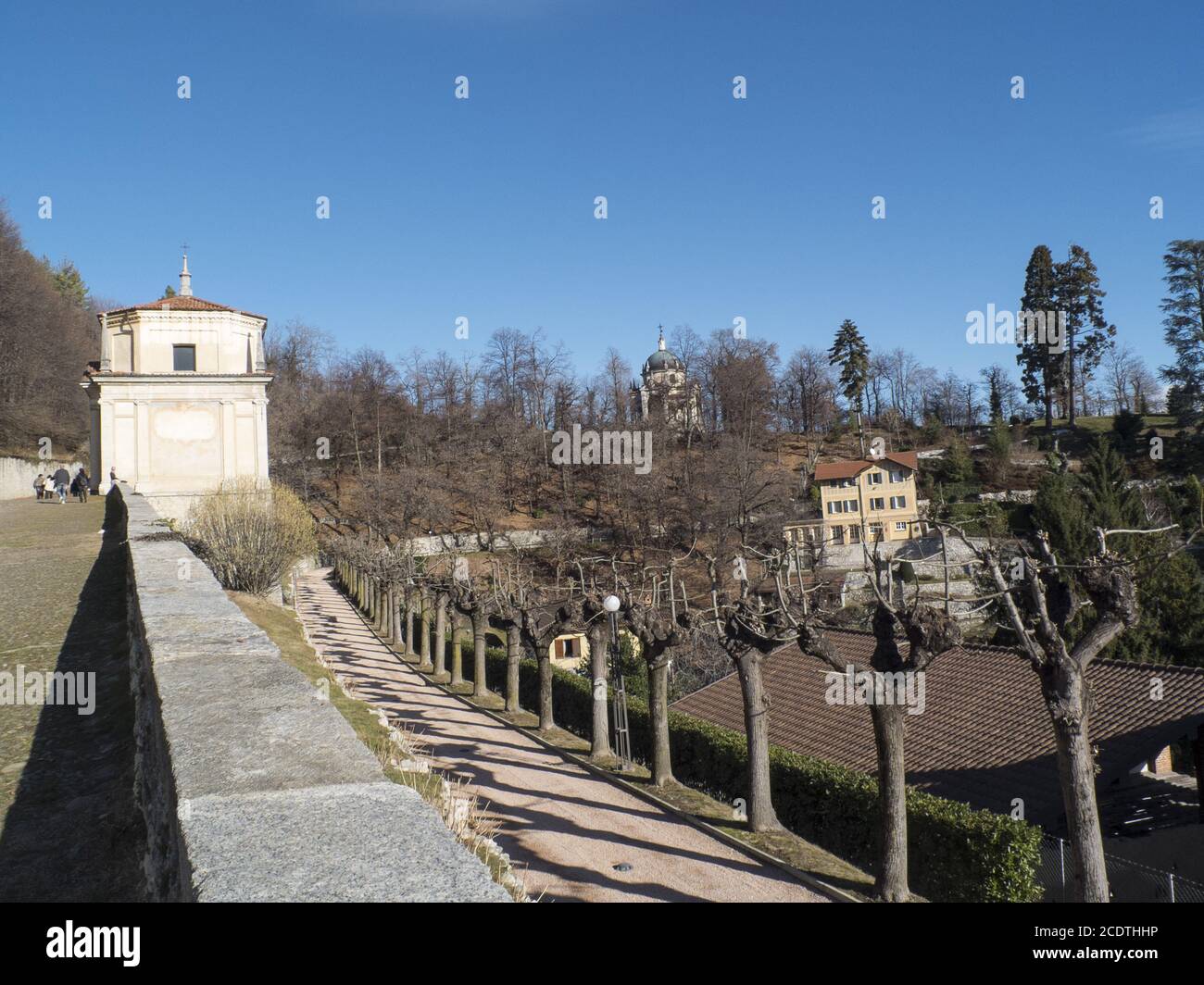 second chapel of the sacred mountain of Varese, unesco heritage of humanity Stock Photo