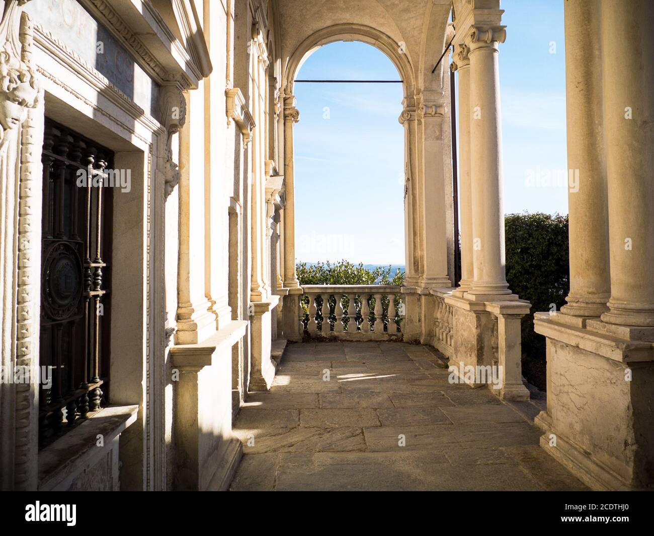 first chapel of the sacred mountain of Varese, unesco heritage of humanity Stock Photo