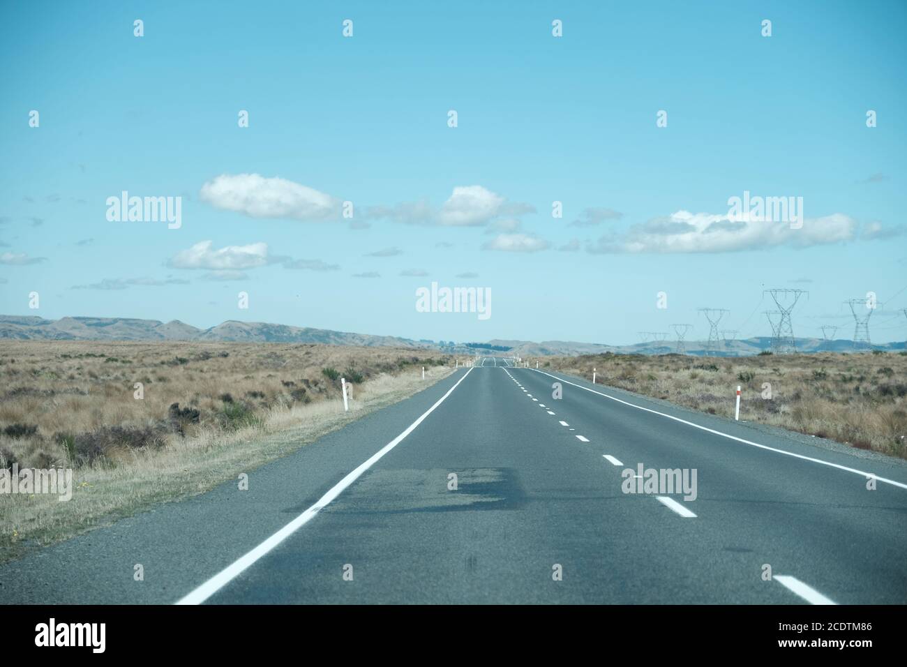 Desert Road, New Zealand Stock Photo Alamy