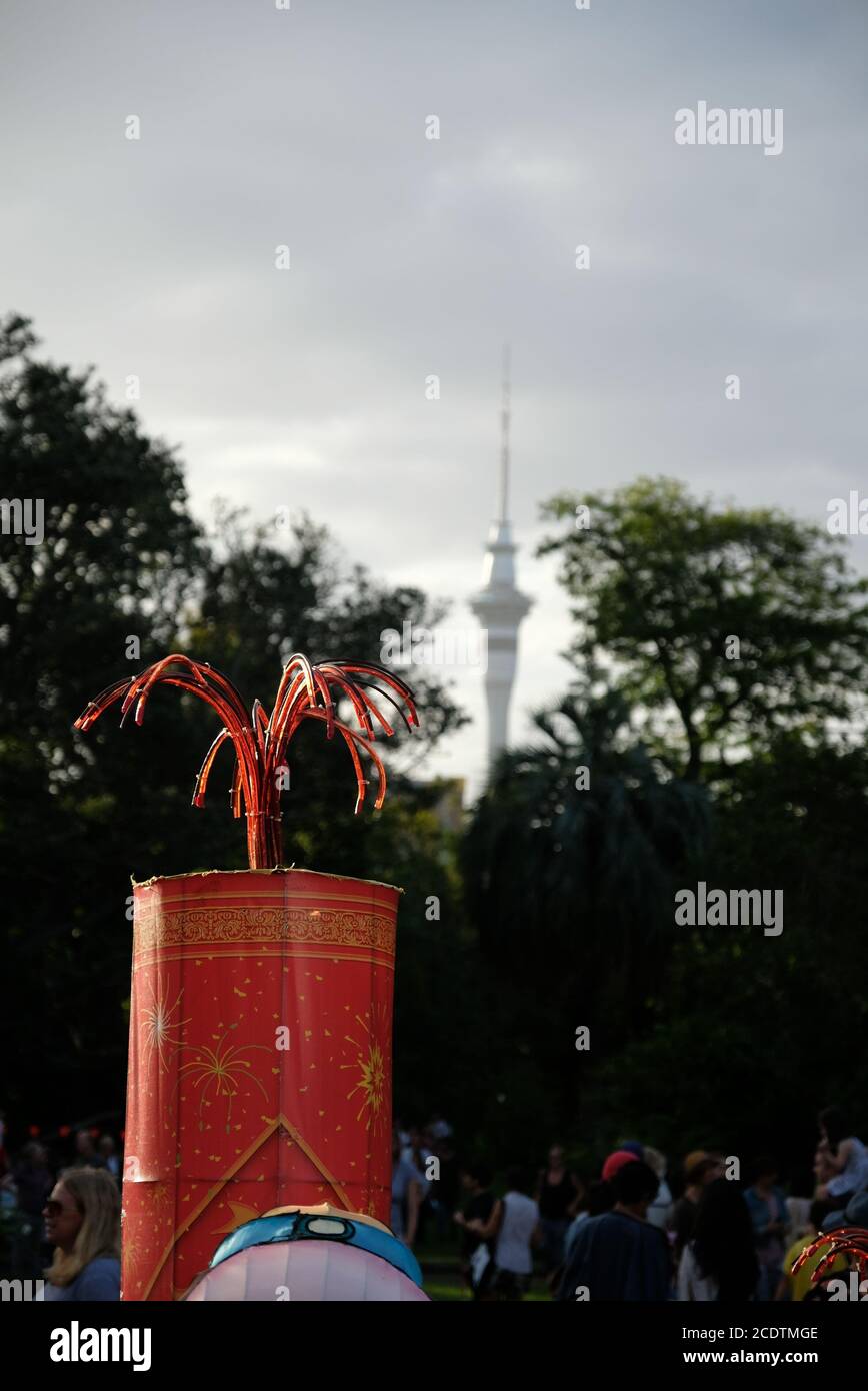 Auckland Lantern Festival Stock Photo Alamy