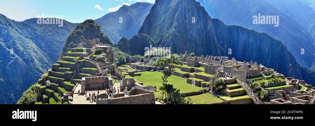 Machu Picchu - sacred town of an Inca empire Stock Photo